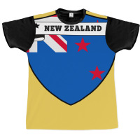 New Zealand Country Shield Graphic T-shirt | Artistshot