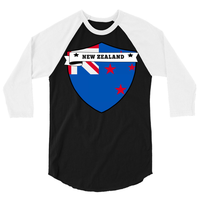 New Zealand Country Shield 3/4 Sleeve Shirt | Artistshot