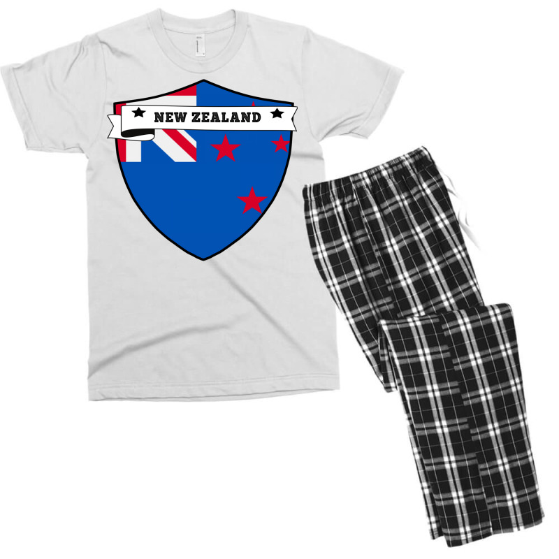 New Zealand Country Shield Men's T-shirt Pajama Set | Artistshot