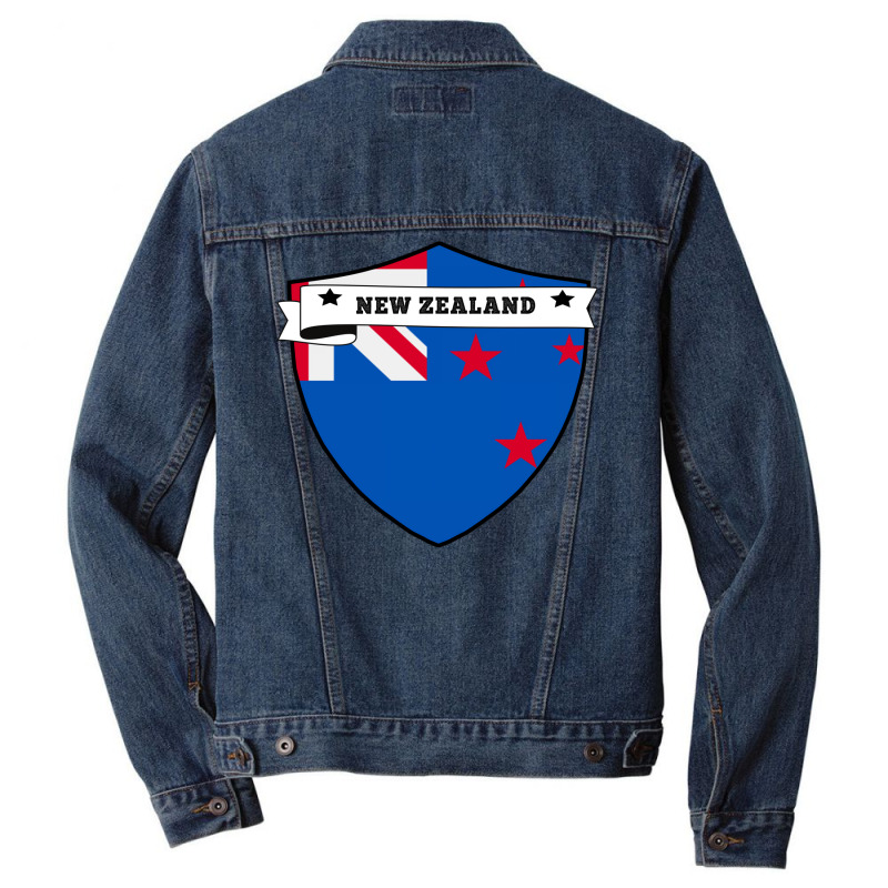 New Zealand Country Shield Men Denim Jacket | Artistshot