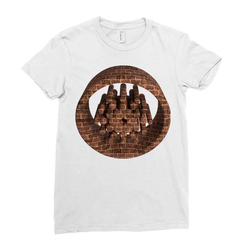 3d Cardano Brick Ladies Fitted T-Shirt by abolilakdd | Artistshot