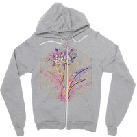 Guernsey Lily Floral Rainbow Mosaic 70s Zipper Hoodie | Artistshot