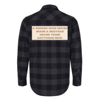 Make Mistakes Quote Flannel Shirt | Artistshot