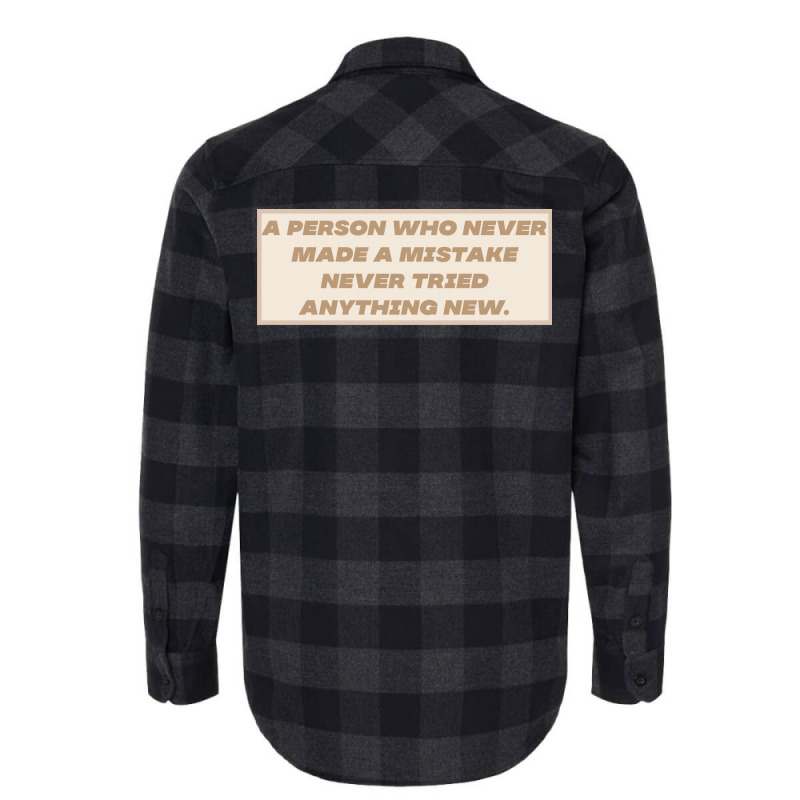 Make Mistakes Quote Flannel Shirt by advtinmarp | Artistshot