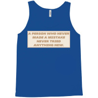 Make Mistakes Quote Tank Top | Artistshot