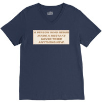 Make Mistakes Quote V-neck Tee | Artistshot