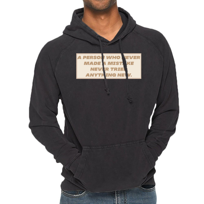 Make Mistakes Quote Vintage Hoodie by advtinmarp | Artistshot