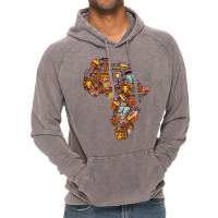 Africa Map Tribal Cultural Natural Representation Vintage Hoodie | Artistshot