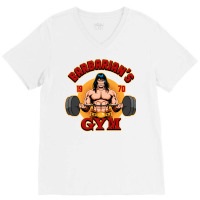 Barbarians Gym Cool V-neck Tee | Artistshot