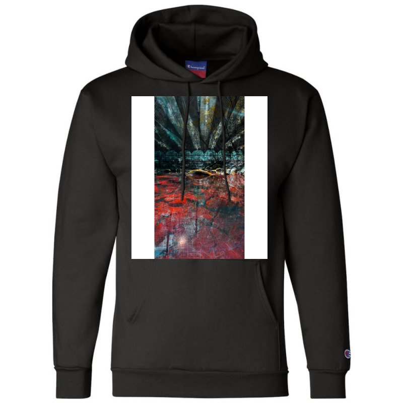 Crimson City Mapping In Jungle Collage Ecopop Boy Champion Hoodie | Artistshot