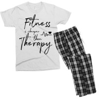 Fitness Gym Therapy Girl Men's T-shirt Pajama Set | Artistshot