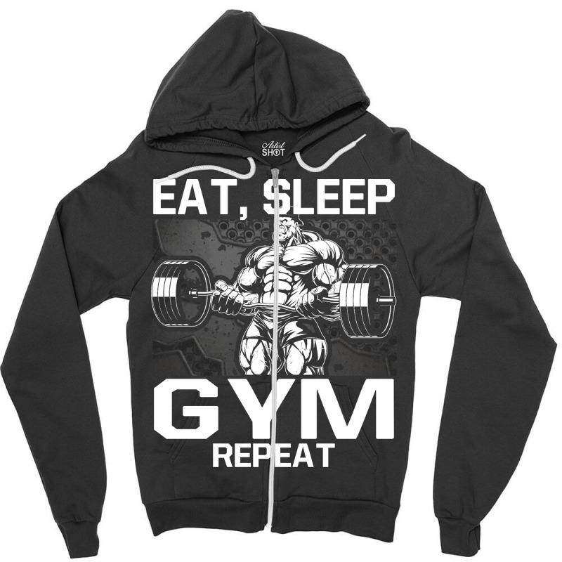 Love Gym Retro Zipper Hoodie | Artistshot