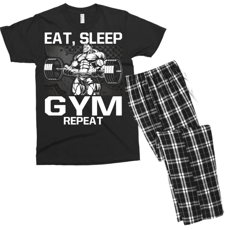 Love Gym Retro Men's T-shirt Pajama Set | Artistshot