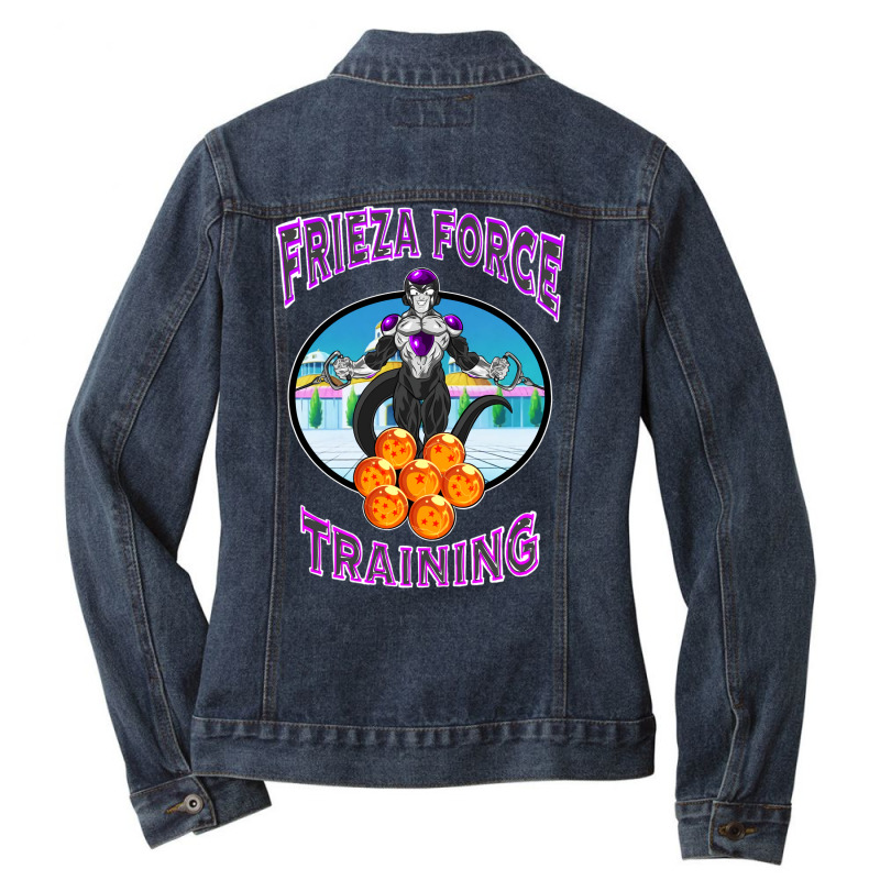 Frieza Force Gym Tee Hipster Ladies Denim Jacket by achilowilsanx | Artistshot