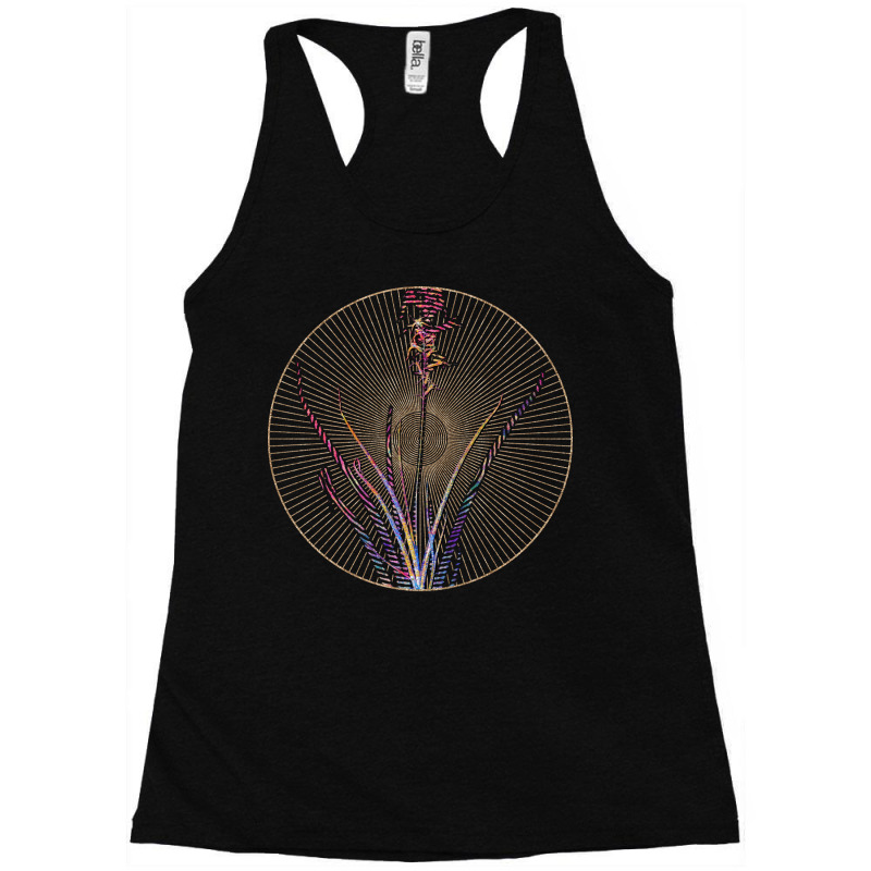 Hyacinthus Viridis Floral Rainbow Mosaic Quote Racerback Tank by mauxiedomf | Artistshot