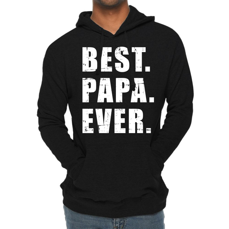 Best Papa Ever For Grandpa Summer Lightweight Hoodie | Artistshot