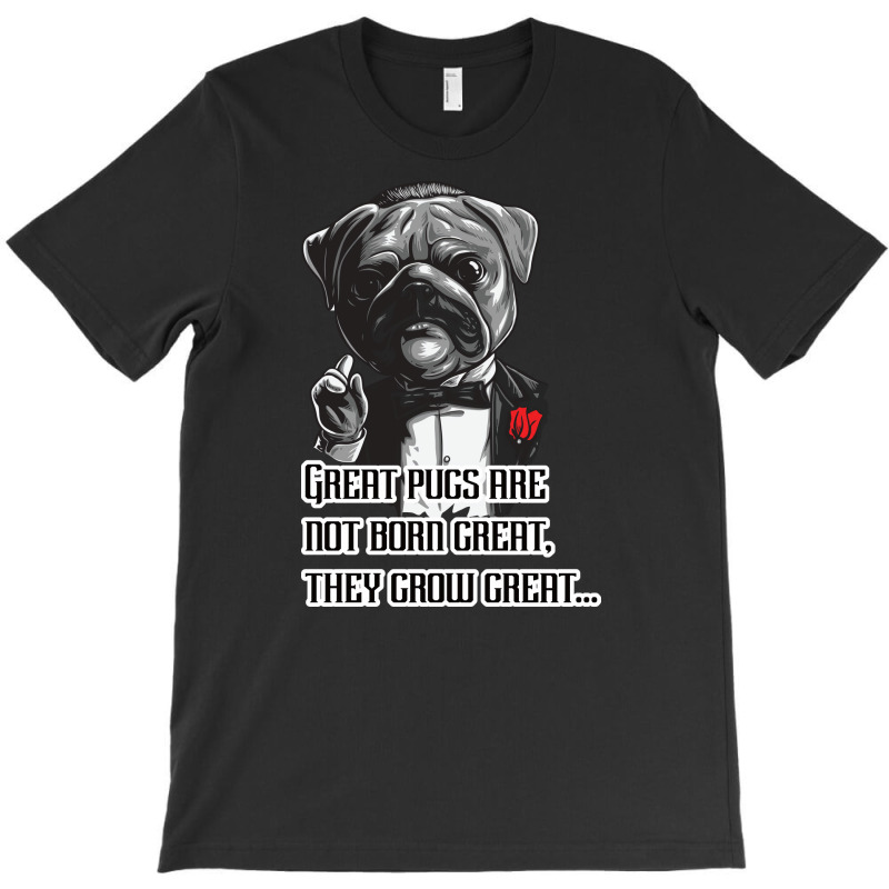 Pugfather Blue T-Shirt by abolilakdd | Artistshot