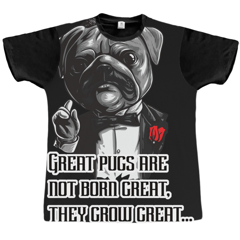 Pugfather Blue Graphic T-shirt by abolilakdd | Artistshot