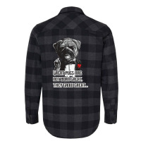 Pugfather Blue Flannel Shirt | Artistshot