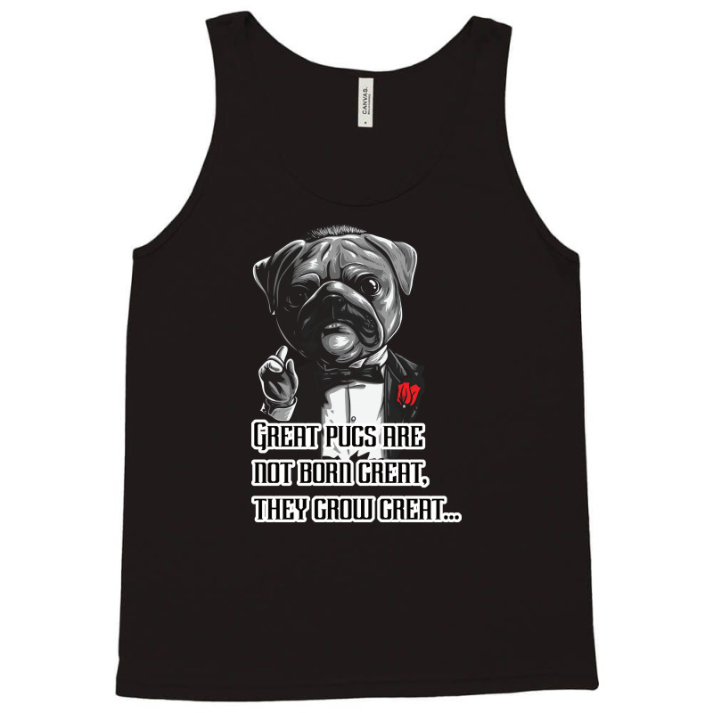 Pugfather Blue Tank Top by abolilakdd | Artistshot