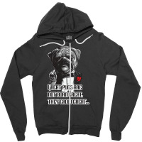 Pugfather Blue Zipper Hoodie | Artistshot