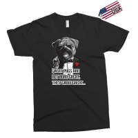 Pugfather Blue Exclusive T-shirt | Artistshot