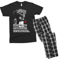 Pugfather Blue Men's T-shirt Pajama Set | Artistshot