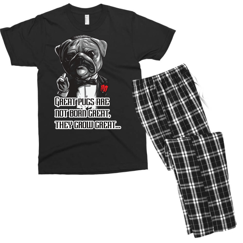 Pugfather Blue Men's T-shirt Pajama Set by abolilakdd | Artistshot