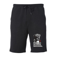 Pugfather Blue Fleece Short | Artistshot