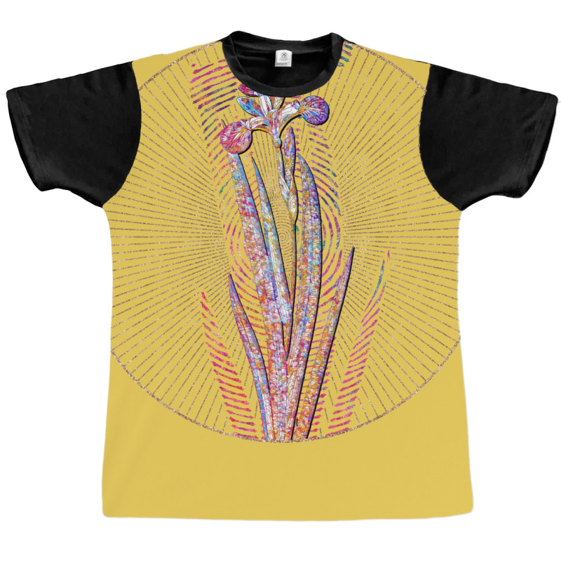 Harlequin Blue Floral Rainbow Mosaic Vintage Graphic T-shirt | Artistshot