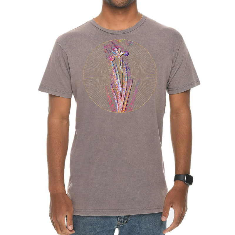 Harlequin Blue Floral Rainbow Mosaic Vintage Vintage T-shirt | Artistshot