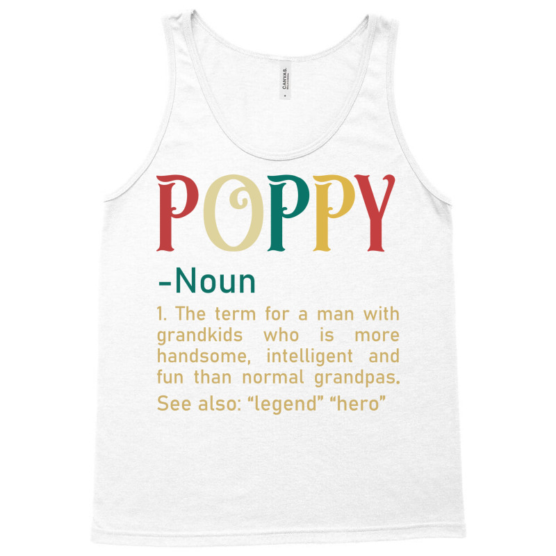 Funny Grandpa Saying Dictionary Poppy Retro Tank Top | Artistshot