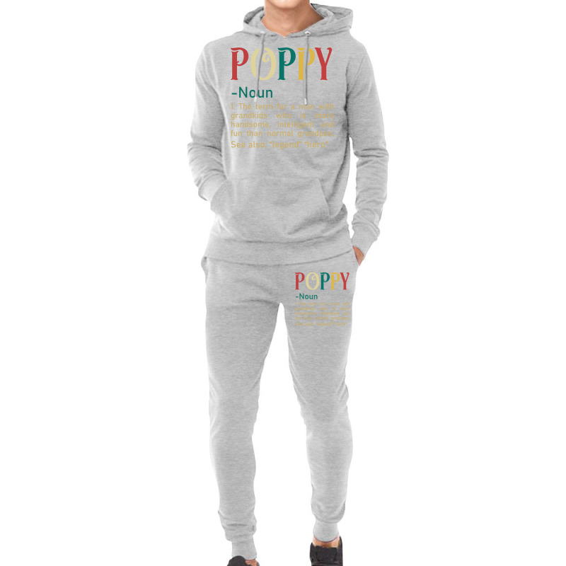 Funny Grandpa Saying Dictionary Poppy Retro Hoodie & Jogger Set | Artistshot