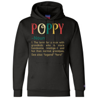 Funny Grandpa Saying Dictionary Poppy Retro Champion Hoodie | Artistshot