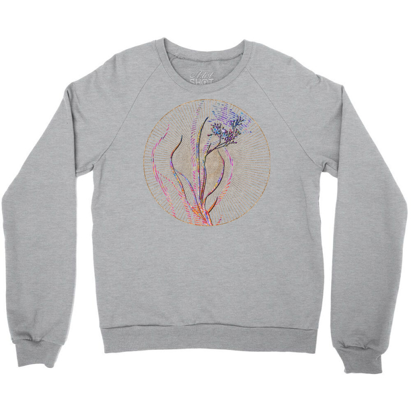 Phalangium Bicolor Floral Rainbow Mosaic Hippie Crewneck Sweatshirt | Artistshot