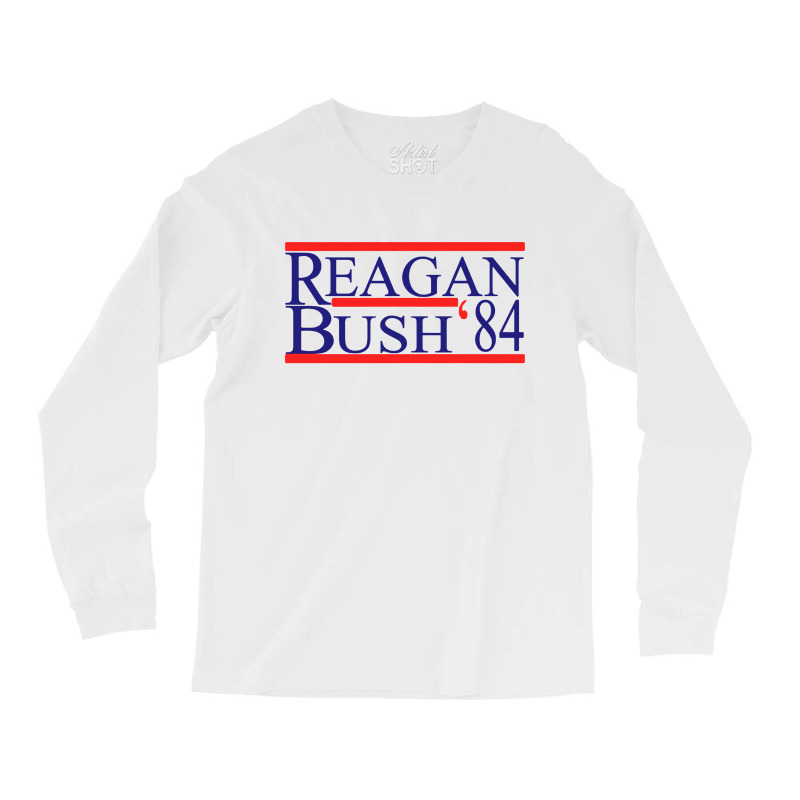 Reagan Bush 84 Retro Usa Election Long Sleeve Shirts by saterseim | Artistshot