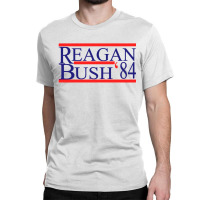 Reagan Bush 84 Retro Usa Election Classic T-shirt | Artistshot