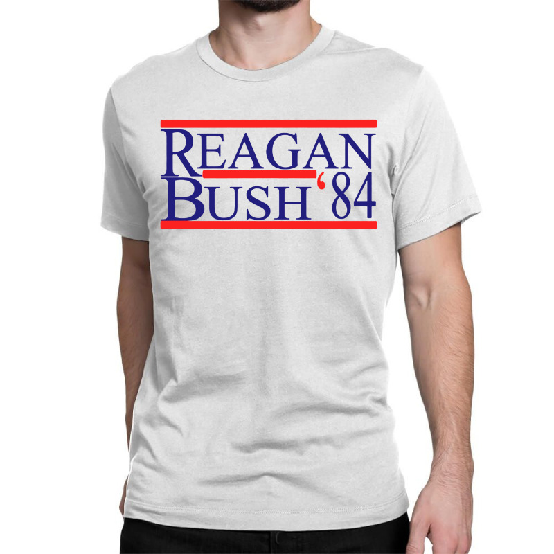 Reagan Bush 84 Retro Usa Election Classic T-shirt by saterseim | Artistshot