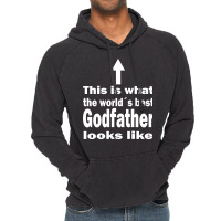 Best Godfather Uncle Of The World Blue Vintage Hoodie | Artistshot