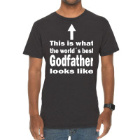 Best Godfather Uncle Of The World Blue Vintage T-shirt | Artistshot