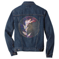 Treacleberry Floral Rainbow Mosaic Green Men Denim Jacket | Artistshot