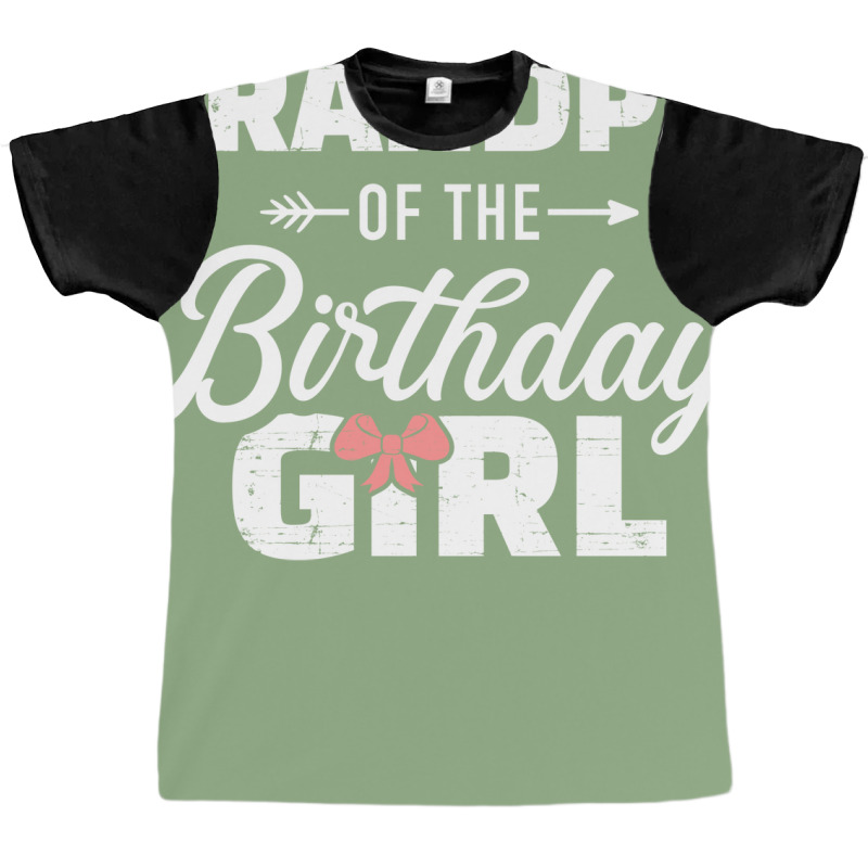 Grandpa Of The Birthday Granddaughter Girl Nature Graphic T-shirt | Artistshot