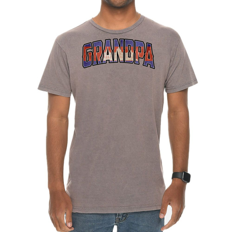 Grandpa Cambodian Vintage Heritage Dna Flag Green Vintage T-shirt | Artistshot