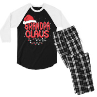 Grandpa Claus Santa Funny Christmas Pajama Matchin Men's 3/4 Sleeve Pajama Set | Artistshot