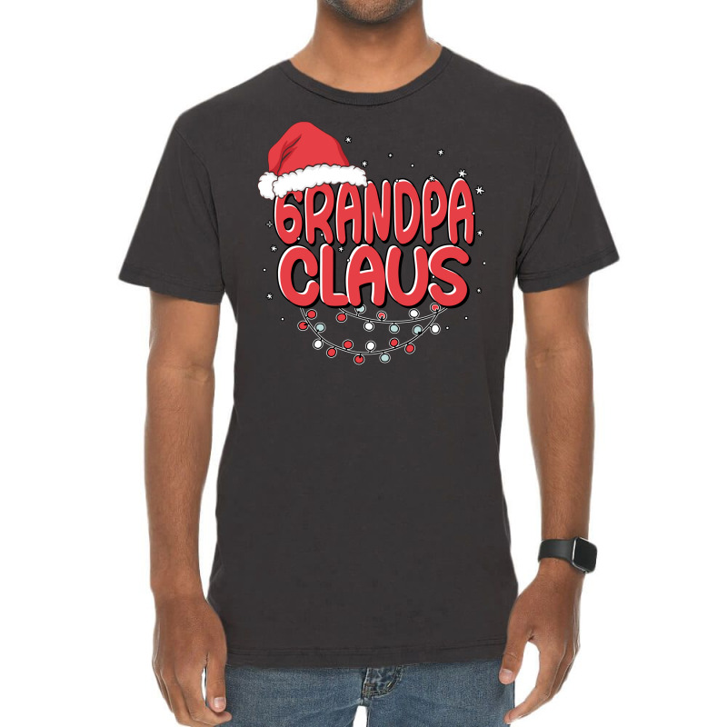 Grandpa Claus Santa Funny Christmas Pajama Matchin Vintage T-shirt | Artistshot