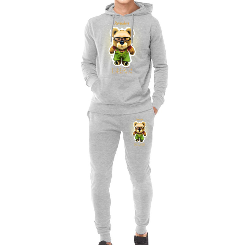 Cute Grandpa Teddy Bear 70s Hoodie & Jogger set by thanetsadib | Artistshot