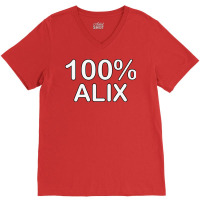 Alix Name Couples Gifts For Boyfriend And Girlfrie V-neck Tee | Artistshot