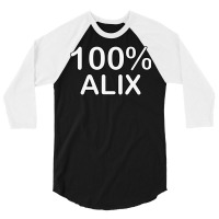 Alix Name Couples Gifts For Boyfriend And Girlfrie 3/4 Sleeve Shirt | Artistshot