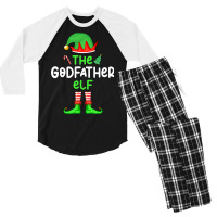 Im The Godfather Elf Christmas Family Matching Paj Men's 3/4 Sleeve Pajama Set | Artistshot