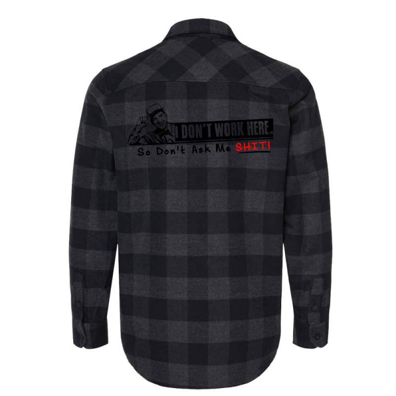 I Dont Work Here Stars Flannel Shirt | Artistshot